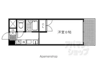 ラフィーネ御所西【202号室】の間取り