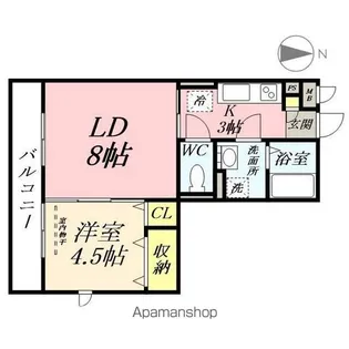フィールド ハタ【2階】の間取り