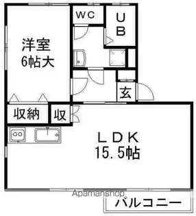 第7松本コーポ【1階】の間取り