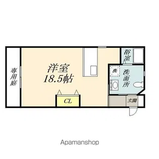 ラ・パルテール奉還町【1階】の間取り