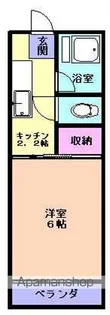 コーポ南【202号室】の間取り