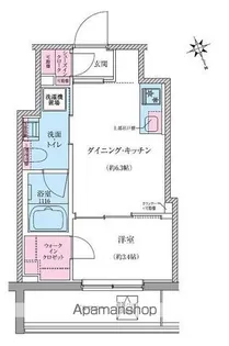 クレヴィアリグゼ世田谷松陰神社前【8階】の間取り