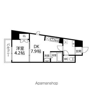 アスコット大和町【507号室】の間取り
