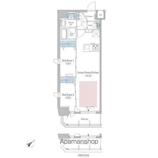 東京都新宿区早稲田町【マンション】の間取り