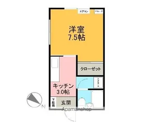 メゾン坂【101号室】の間取り