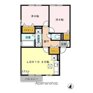 リビングタウン砂払 ABCD【1階】の間取り