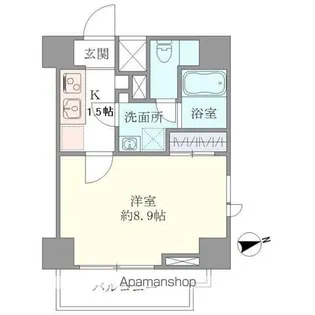 マインズ・コム白金【9階】の間取り