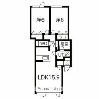 アムール43【2階】の間取り