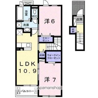 ステラ Ⅱ【2階】の間取り