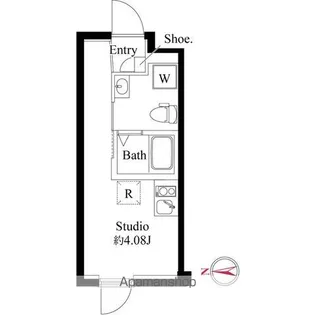 ファーヴァル代々木上原【4階】の間取り