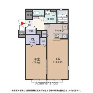 ル コエン アンソレイエ【1階】の間取り