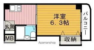 プライムハイツ蛍池【4階】の間取り