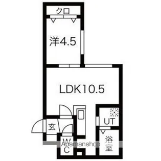 Lien新さっぽろ【4階】の間取り