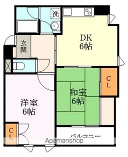 ハウスローゼンガーデン【208号室】の間取り