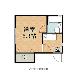 土山ヴィラ【202号室】の間取り