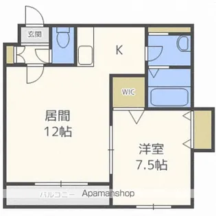クラリス菊水V【4階】の間取り
