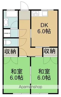 ササキハイツ【2号室】の間取り