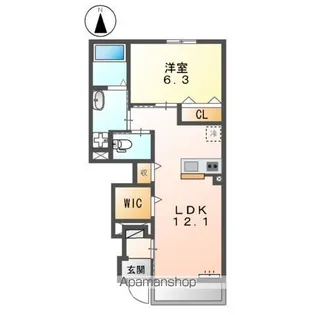 サンハイツ【1階】の間取り