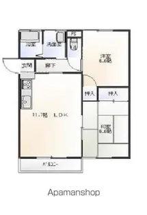 メゾンリバティー【202号室】の間取り