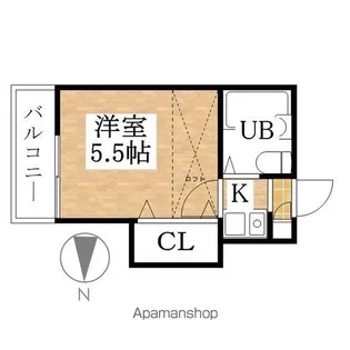 レジデンス庄内通【104号室】の間取り