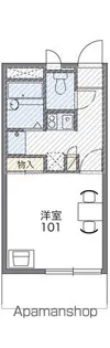 レオパレスCOMFORT【1階】の間取り