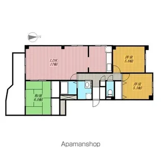 カサブランカ【1階】の間取り