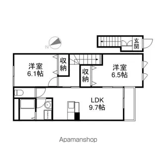 アプリーレ【201号室】の間取り