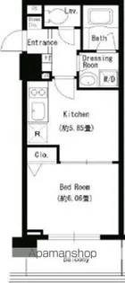 パークキューブ上野【13階】の間取り