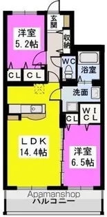 メゾン ド ノアール【4階】の間取り