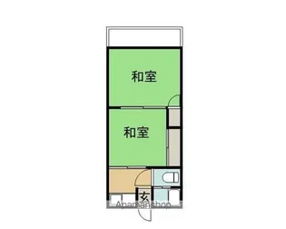 加持アパート【15号室】の間取り