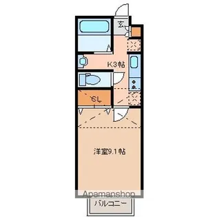 WISH荒井【2階】の間取り