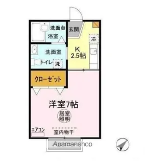 メゾンドノア【1階】の間取り