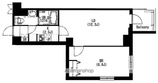 エスティメゾン中野富士見町【304号室号室】の間取り