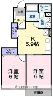 エトワール【1階】の間取り
