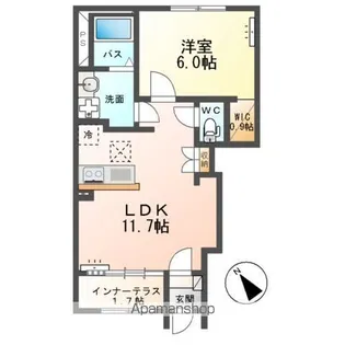 エルシオン【1階】の間取り