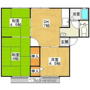 サンシティ栗ノ木【2階】の間取り