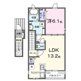 カルム ボヌール【2階】の間取り