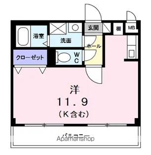サニードエル5【2階】の間取り