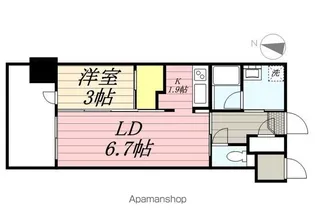 アルファシオベイス博多【5階】の間取り