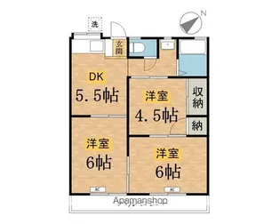 ファミールエム【203号室】の間取り
