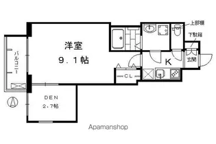 プレサンス京都洛南【201号室】の間取り
