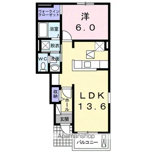 ブローテ・グラン【1階】の間取り