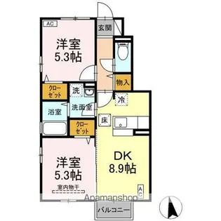 ウィル C【1階】の間取り