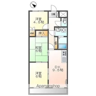 エヴァークレストール【202号室】の間取り