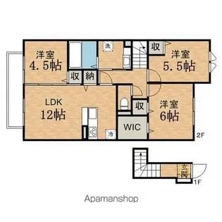 雅 弐番館【2階】の間取り