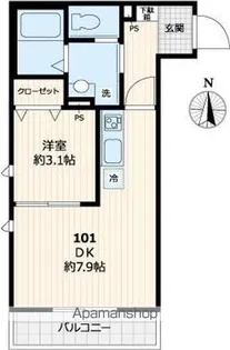 メゾン・シャルマン【101号室号室】の間取り