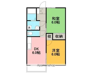 サンハイツB【107号室】の間取り