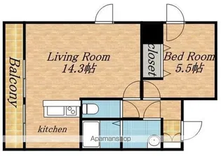 GRACE COURT KOTONI【11階】の間取り