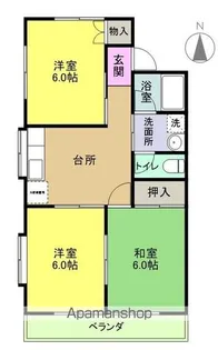 GSハイツ【201号室】の間取り