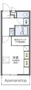レオパレスドリーム【108号室】の間取り
